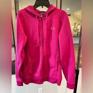 Under armour pink sweatshirt size medium